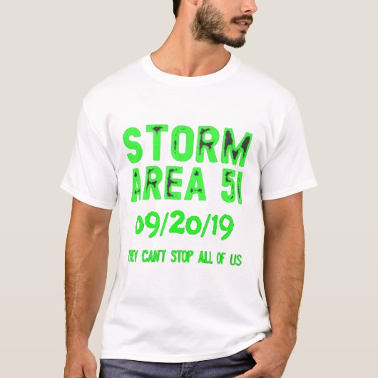 T-shirt zone de tempête 51 (Devant)