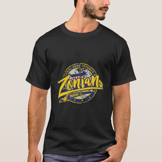 T-shirt Zone du canal de Panama Zonien Cz (Devant)