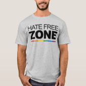 T-shirt ZONE LIBRE DE HAINE (Devant)