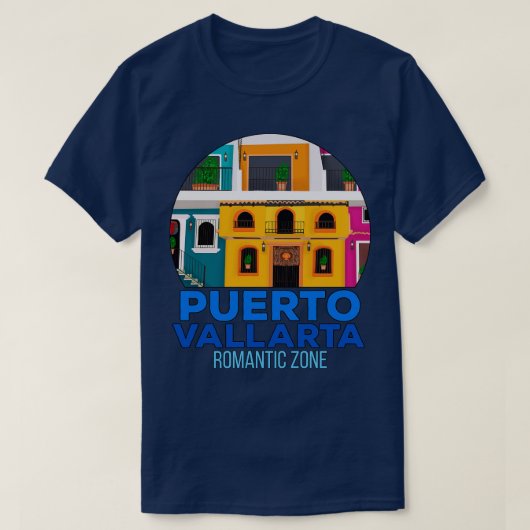 T-shirt Zone romantique Puerto Vallarta (Design devant)