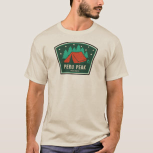T-shirt Zone sauvage de Peru Peak, camping dans le Vermont