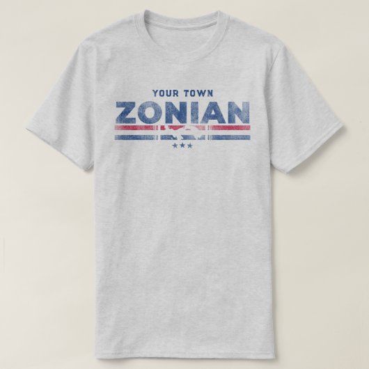 T-shirt Zonien (personnalisable) (Design devant)
