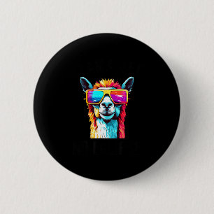 T-shirt Zonne-eclips Lama 8 april Ronde Button 5,7 Cm