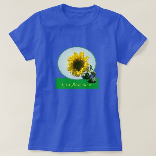 T-shirt - Zonnebloem in cirkel (Design voorkant)