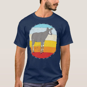 T-shirt Zoo Animal Africain Safari Faune Retro Okapi