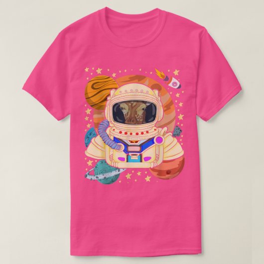 T-shirt Zoo Animal Afrique Giraffe Spatiale Scientifique R (Design devant)