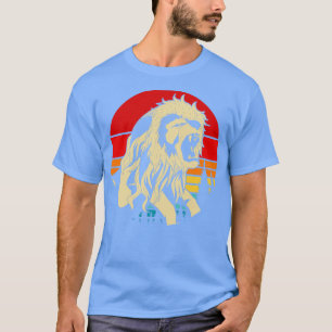 T-shirt Zoo Animal Afrique Lover Safari Retro Lion