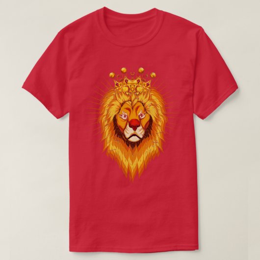 T-shirt Zoo animal de couronne Lion d'Afrique (Design devant)