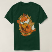 T-shirt Zoo Animal Pour Automne Tomber Feuille Forêt Anima (Design devant)