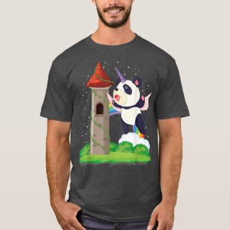 T-shirt Zoo Animal Rainbow Pandacorn Magique Fairytale Uni