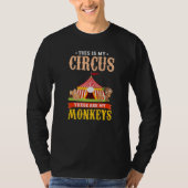 T-shirt Zoo Animal  This Is My Circus These Are My Monkeys (Devant)