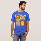 T-shirt zoo animals family (Devant entier)