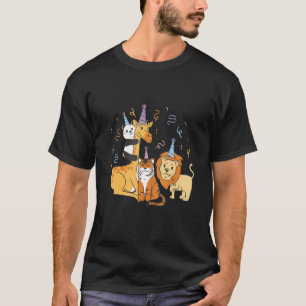 T-shirt Zoo Animals With Birthday Party