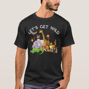 T-shirt Zoo Animaux Faune Fête Anniversaire Faisons de la