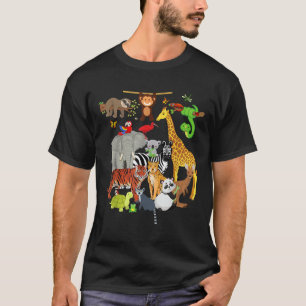 T-shirt Zoo Animaux Faune Fête d'anniversaire Zoo Day 26 A