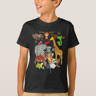 T-shirt Zoo Animaux Faune Fête d'anniversaire Zoo Day 26 A