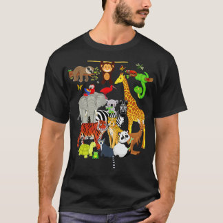T-shirt Zoo Animaux Faune Fête d'anniversaire Zoo Day 26 A