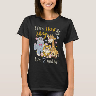 T-shirt Zoo Animaux Zookeeper Outfit 7e fête d'anniversair