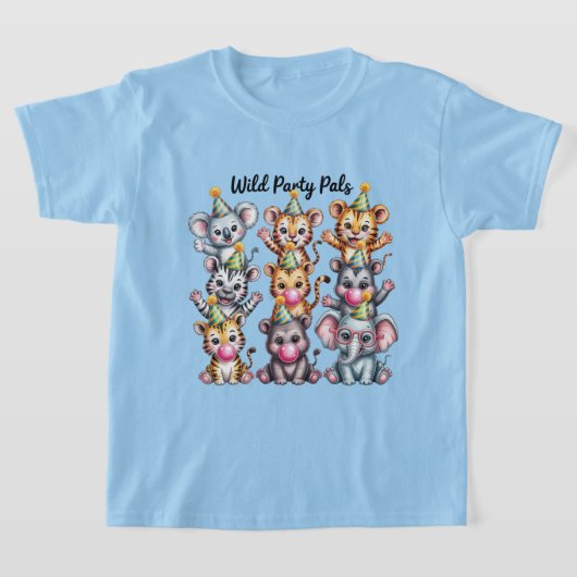 T-shirt Zoo Birthday Party Animals, Fun Party Animal Squad (Poser)