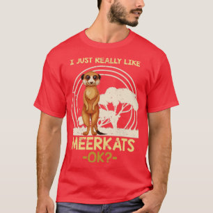 T-shirt Zoo Cadeau Amoureux des animaux africain Meerkat