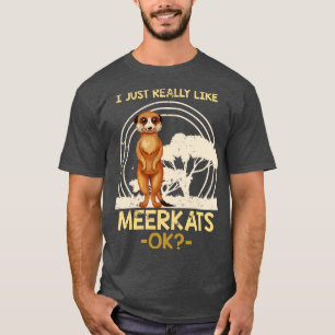 T-shirt Zoo Cadeau Amoureux des animaux africain Meerkat