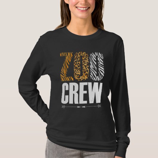 T-shirt Zoo Crew Safari Zoologist Animals (Devant)