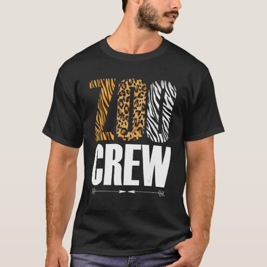 T-shirt Zoo Crew Safari Zoologiste Animaux (Devant)