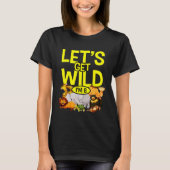 T-shirt Zoo d'anniversaire Animaux Safari 8 ans Wild Jungl (Devant)