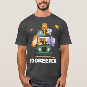 T-shirt Zoo Day Out Cadeaux Zoo Keeper Long Manche