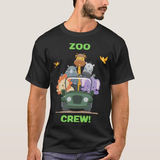 T-shirt Zoo Day Out & Cute Zoo Crew (Devant)
