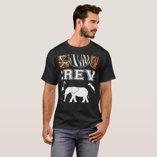 T-shirt Zoo de l'équipage Zoo garder Zoo gardien Zookeeper (Devant entier)