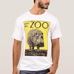 T-shirt Zoo de Philadelphie-Hippo