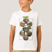 T-shirt Zoo Dino : Collage Dinosaur #2 (Devant)