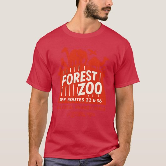 T-shirt Zoo forestier - Gallitzin, PA (Devant)