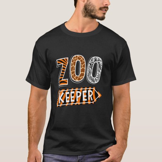T-shirt Zoo gardien Animaux Imprimer Zookeeper Zoological (Devant)