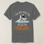 T-shirt Zoo Keeper Amoureux des animaux cadeau Penguin (Design devant)