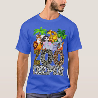 T-shirt Zoo Keeper Animaux africains Empreinte de léopard