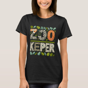 T-shirt Zoo Keeper Costume Adulte Halloween Party Safari Z