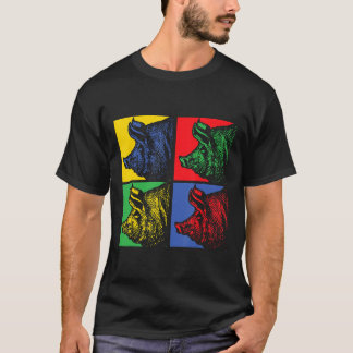 T-shirt Zoo Keeper Fermier Cadeau Animaux de ferme Cochon