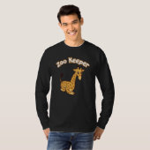 T-shirt Zoo Keeper Giraffe Safari Animal (Devant entier)
