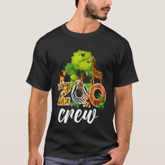 T-shirt Zoo Keeper Safari Wildlife Jungle Animals Zoo Crew