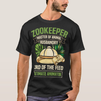 T-shirt Zoo Keeper Zookeeper Animal Keeper Zoologie Étudia