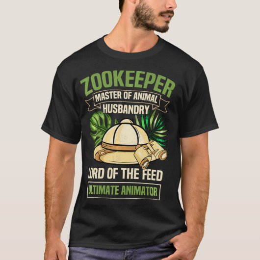 T-shirt Zoo Keeper Zookeeper Animal Keeper Zoologie Étudia (Devant)