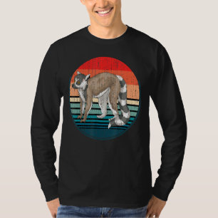 T-shirt Zoo Retro Monkey Sifakas Amoureux des animaux Mada