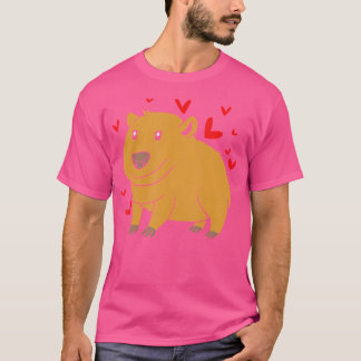 T-shirt Zoo Rodent I Love Capybara