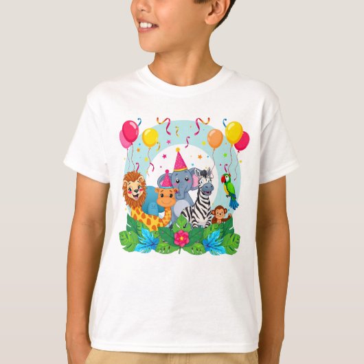 T-shirt zoo Safari Jungle Adventure for Kids  (Devant)