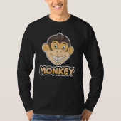 T-shirt Zoo singe animal Chimpanzé mignon singe (Devant)