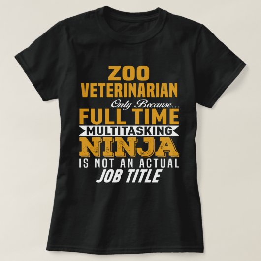 T-shirt Zoo vétérinaire (Design devant)