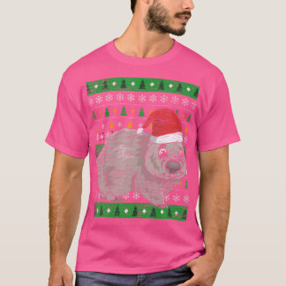 T-shirt Zookeeper Australie Animal laid Christmas Wombat