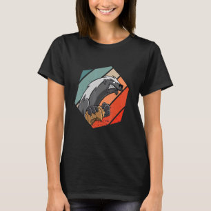T-shirt Zookeeper Beehives Retro Hexa Zookeeper Honey Badg